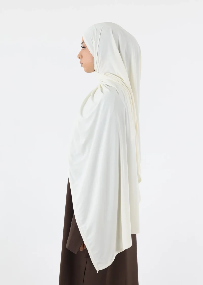Alternative view of Off White Premium Jersey Hijab