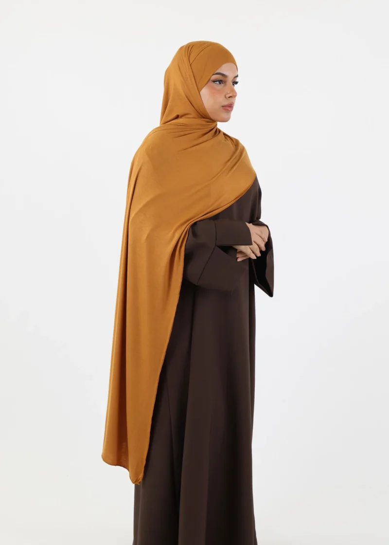 Jersey Instant Hijab Mustard