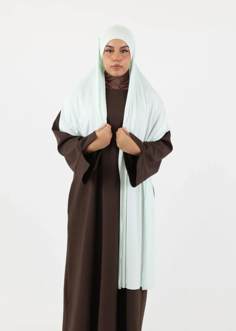 Jersey Instant Hijab Pastel Green - Image 3
