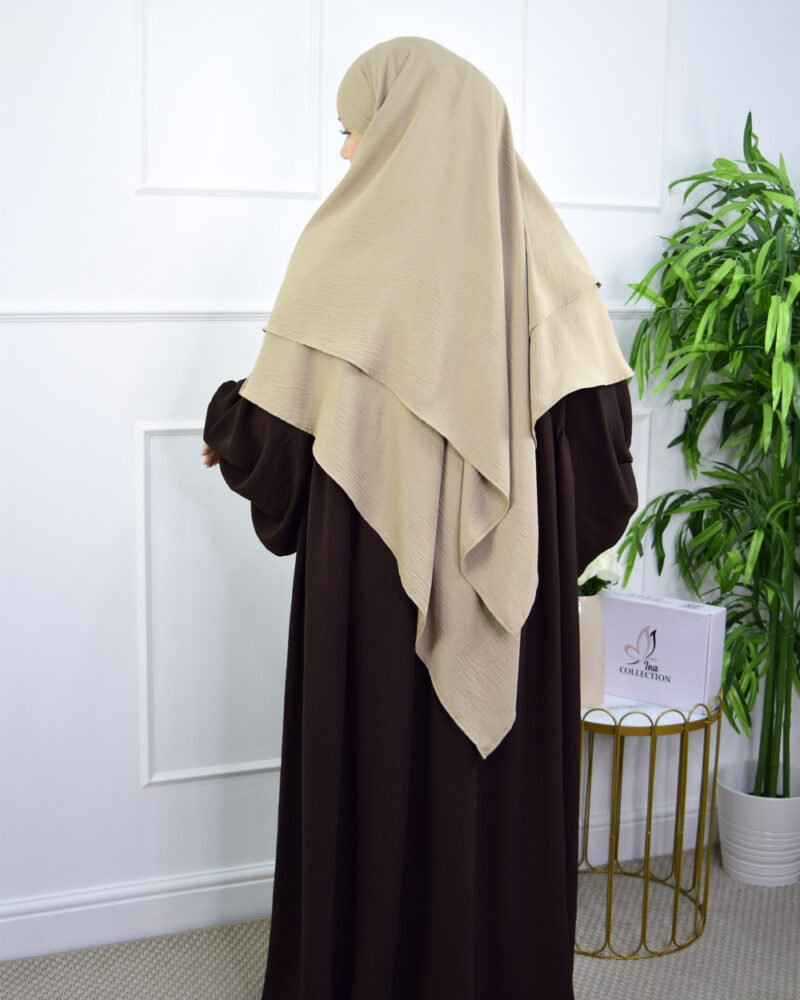 Khimar 2 Layer Jazz Beige