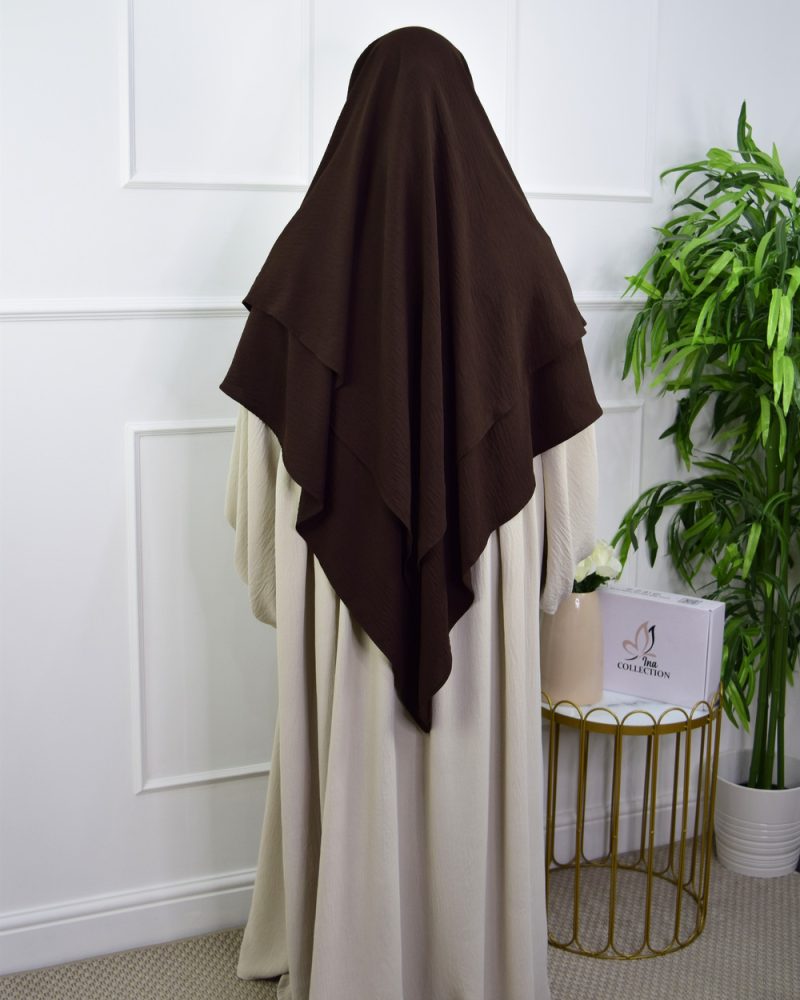 Khimar 2 Layer Jazz Coffee