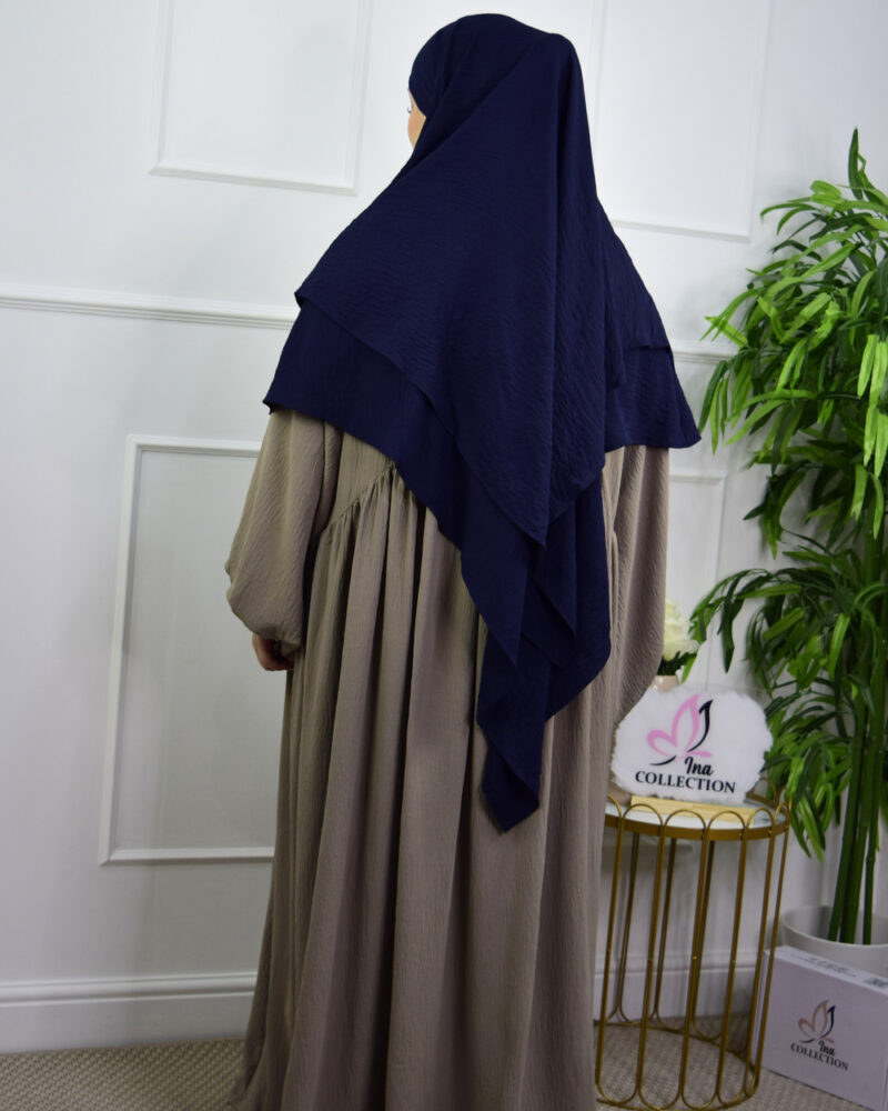 Khimar 2 Layer Jazz Navy