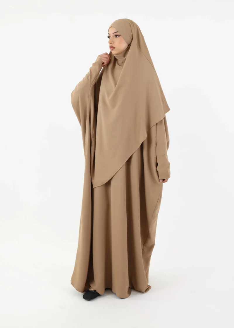 ABAYA & KHIMAR SET Medina Camel