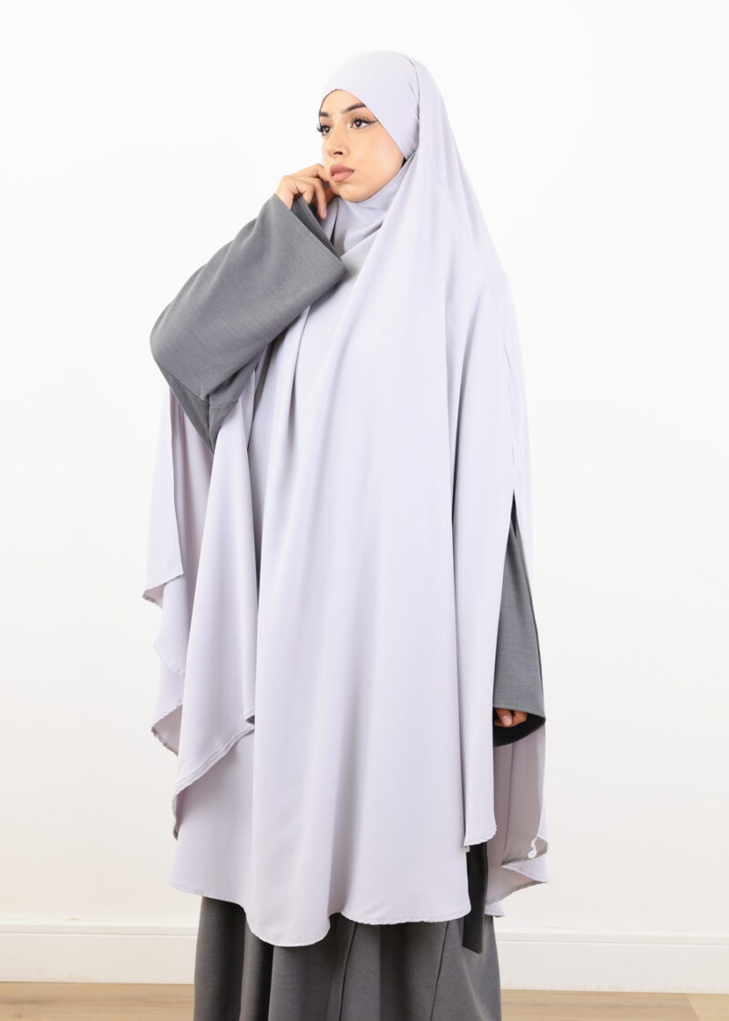 Maxi Khimar Cape Medina Light Grey