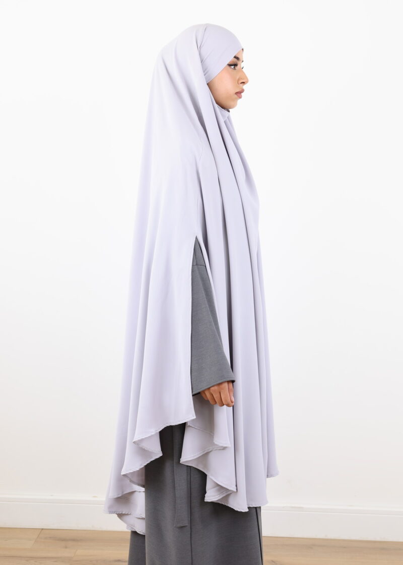Alternative view of Maxi Khimar Cape Medina Light Grey