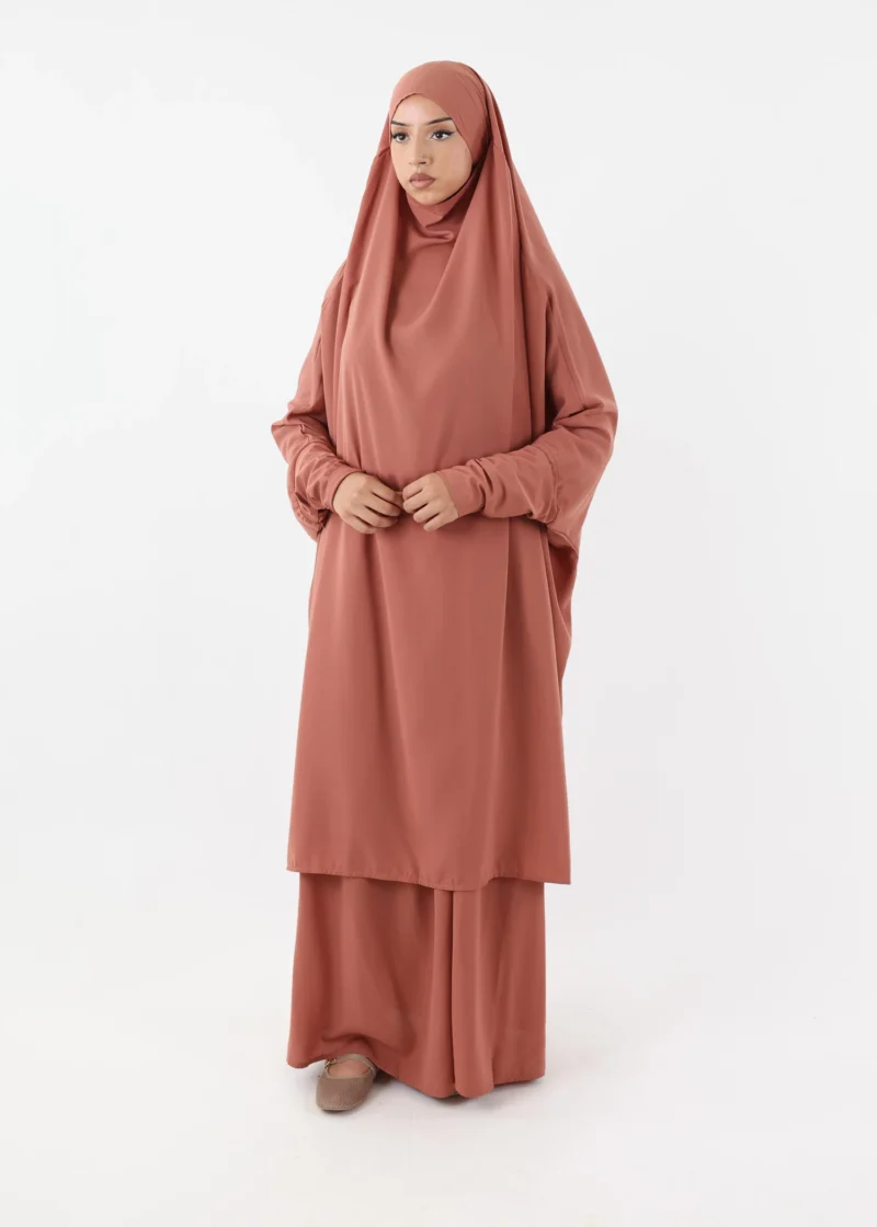 Alternative view of Jilbab Classic Lycra cuffs Dark Salmon