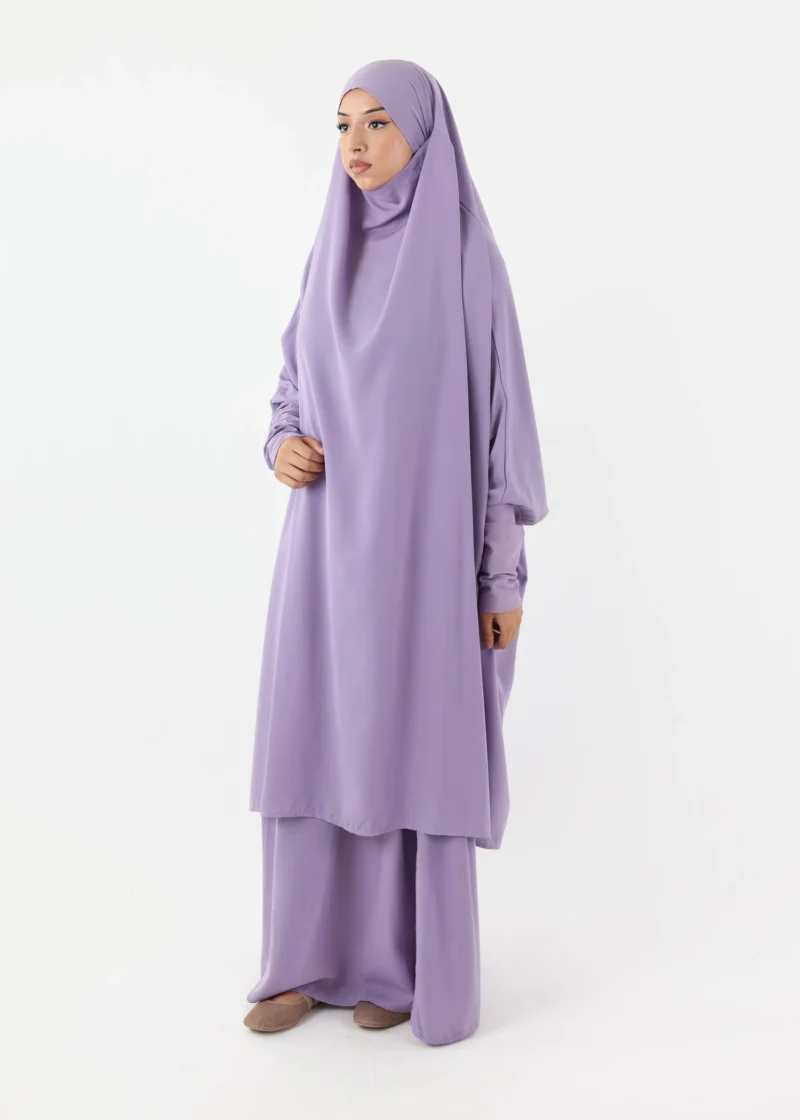 Jilbab Classic Lycra cuffs Lavender