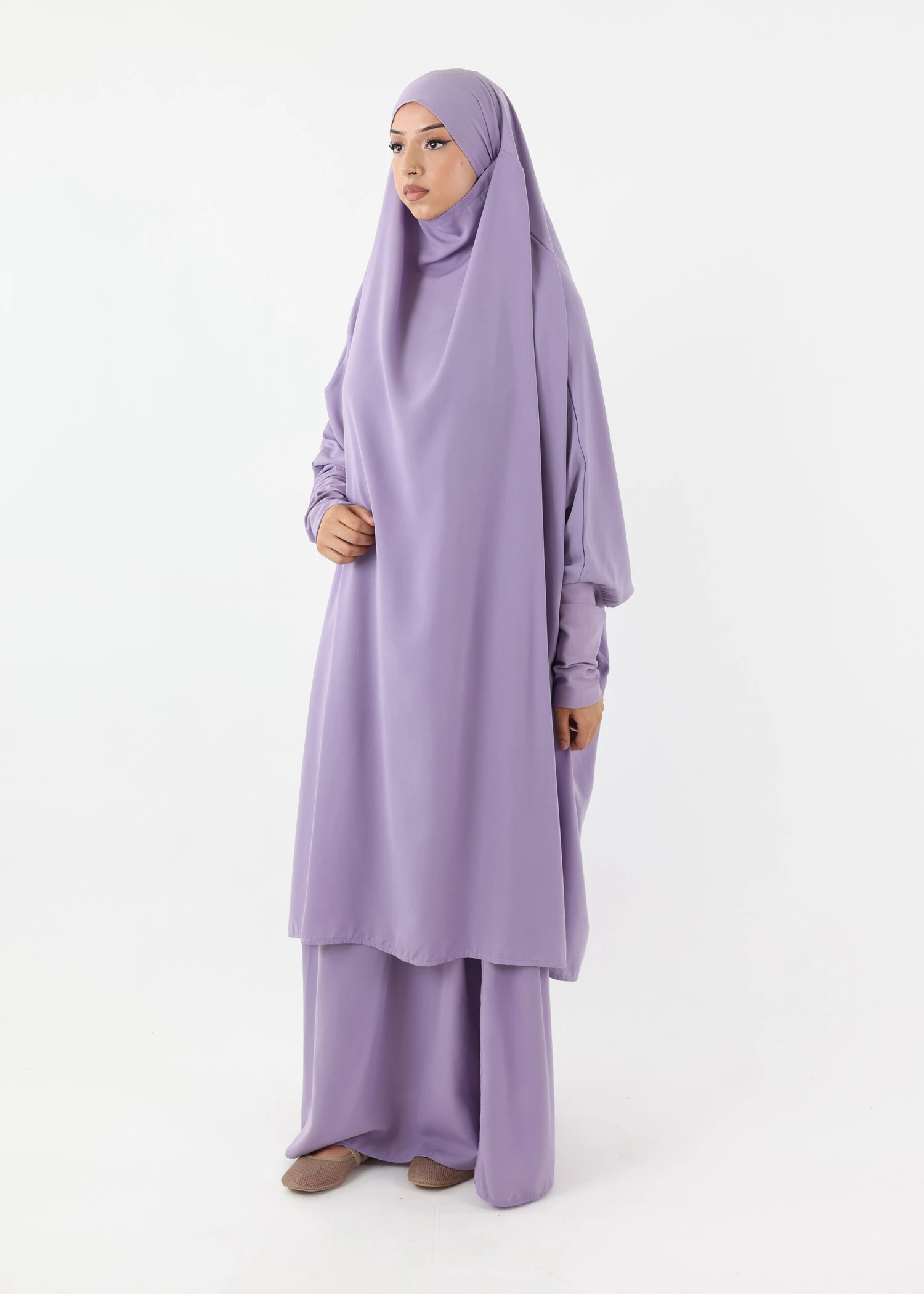 Jilbab Classic Lycra cuffs Lavender