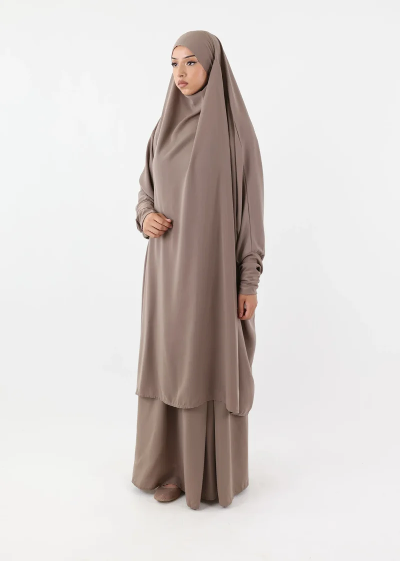 Jilbab Classic Lycra cuffs Taupe