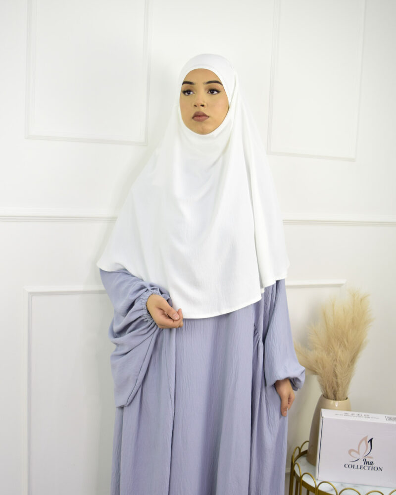 Khimar Jazz Rounded White