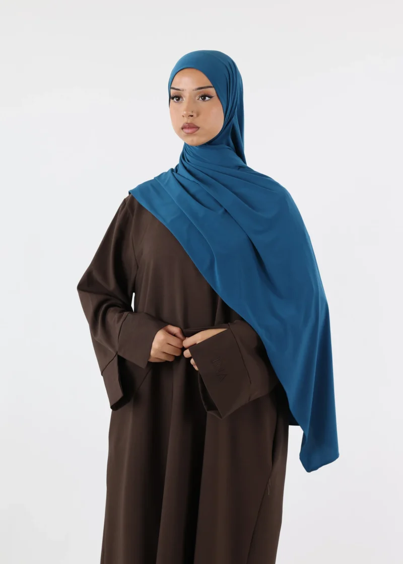 Teal Premium Jersey Hijab - Image 3