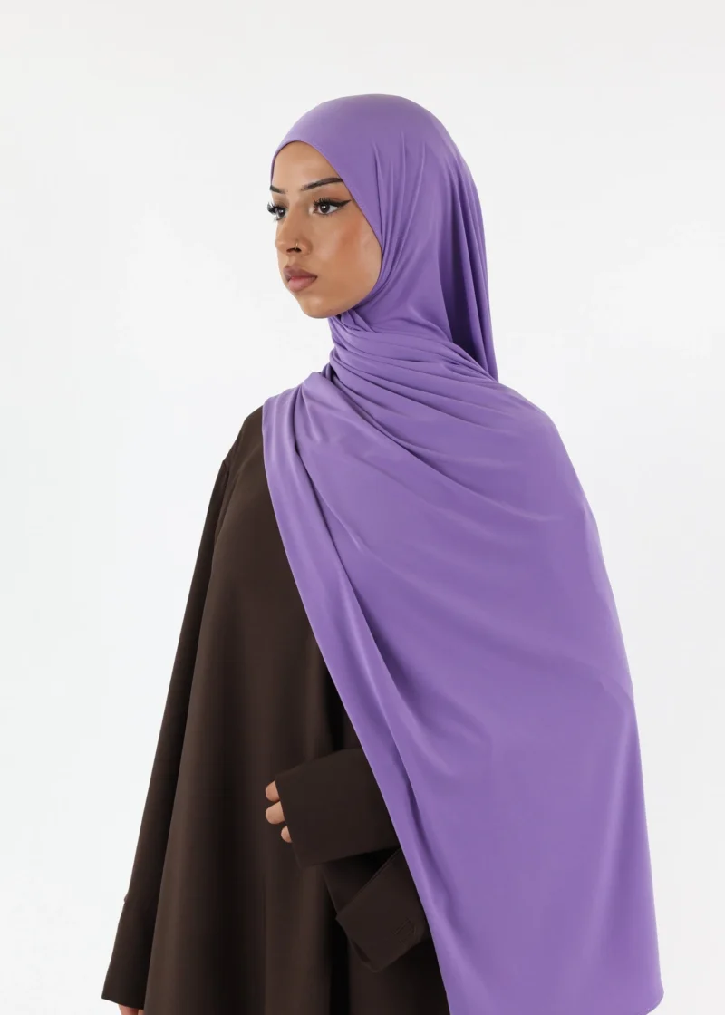 Lavender Premium Jersey Hijab - Image 4