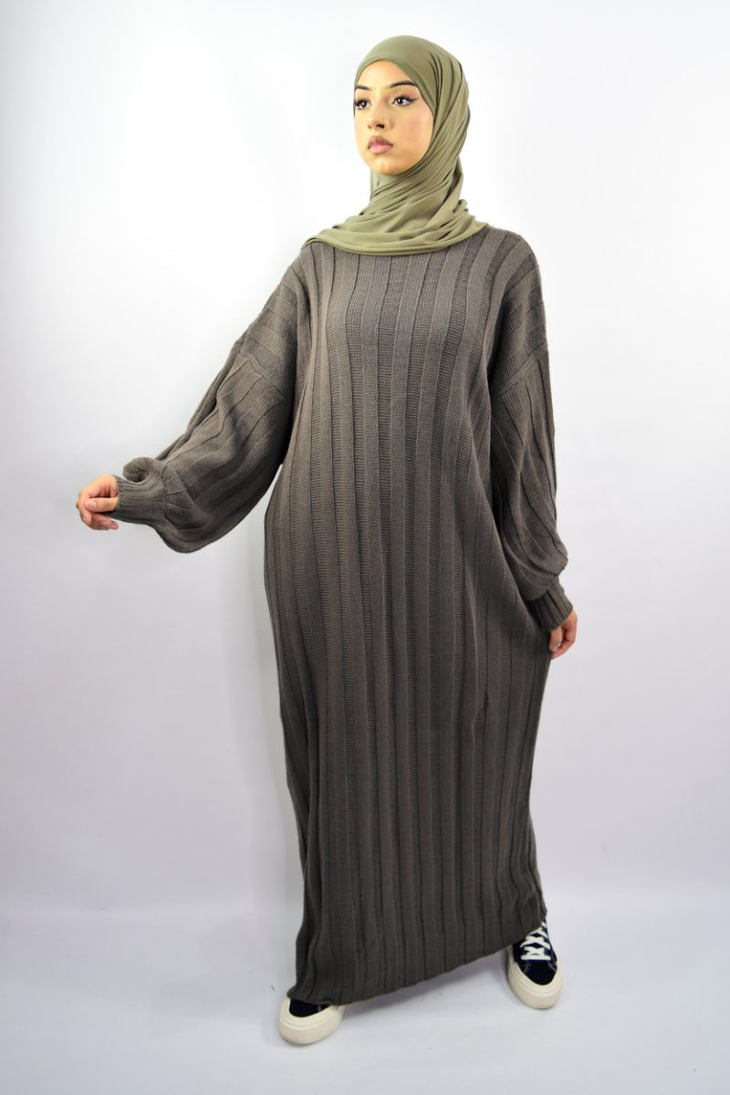 Abaya Knitted - Desert