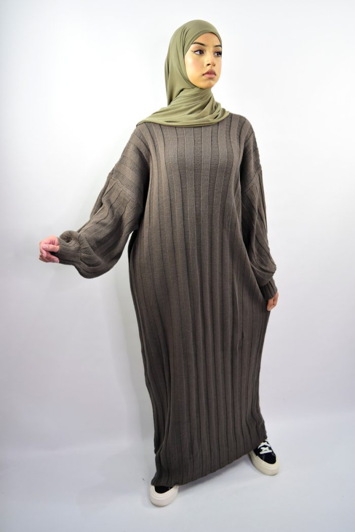 Knitted Abaya Dress #25T943