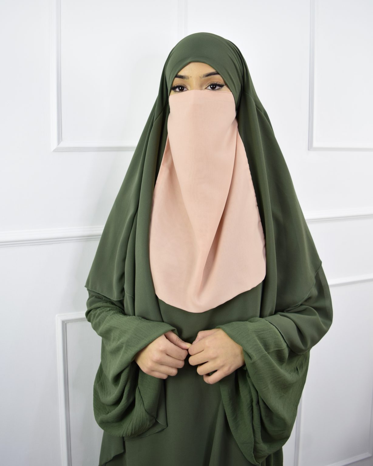 Half Niqab Almond