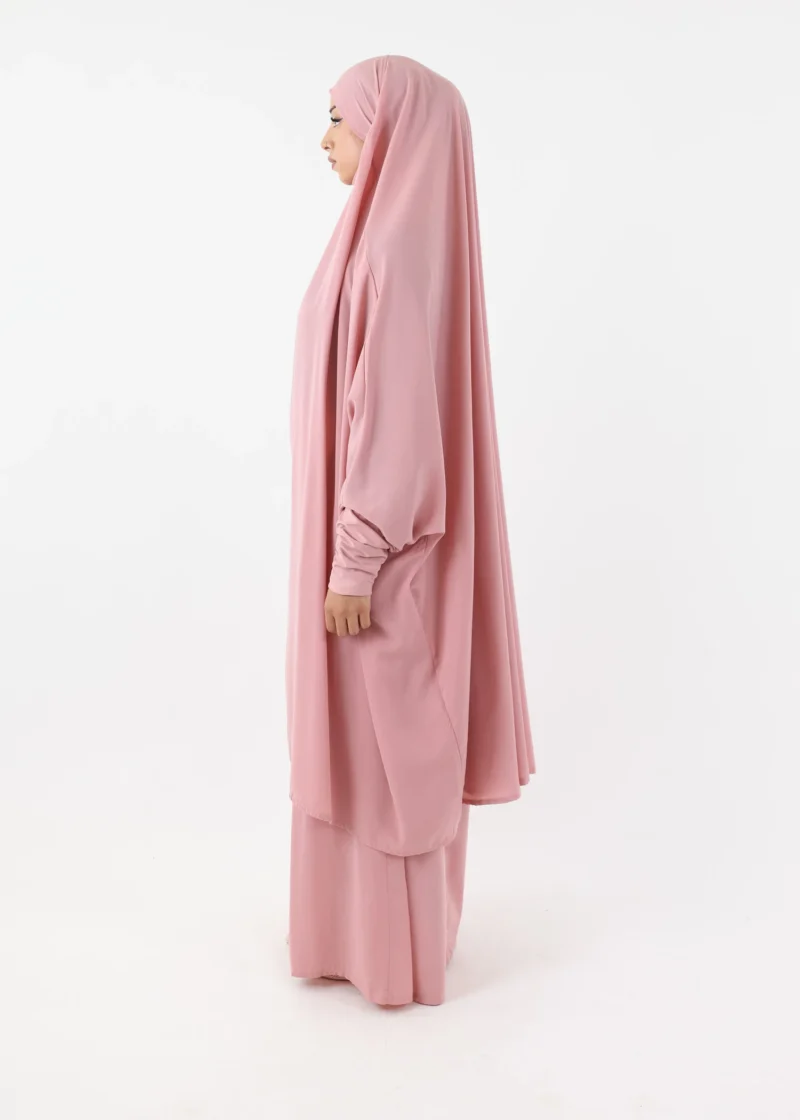 Jilbab Classic Lycra cuffs Pink - Image 3