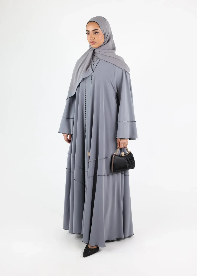 Alternative view of Abaya Naila - Grey