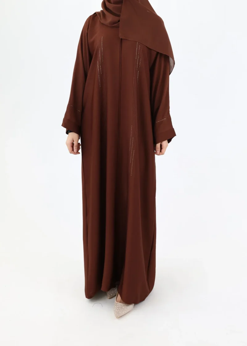 Alternative view of Abaya Samira - Classic Zoom - coffee