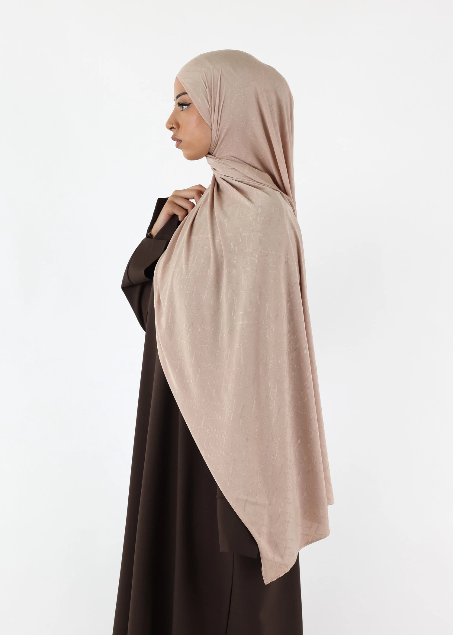 Nala Premium Jersey Hijab Beige