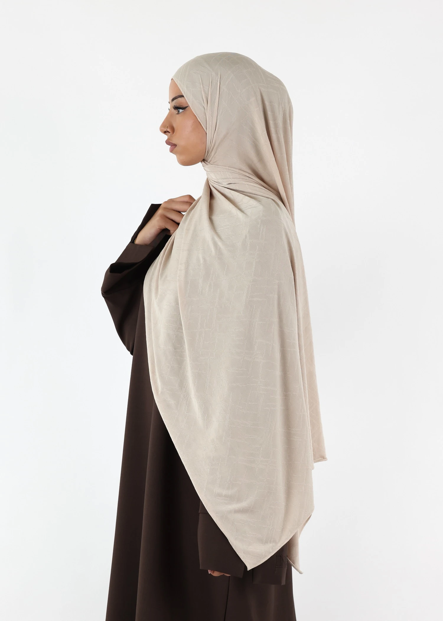 Nala Premium Jersey Hijab Cream