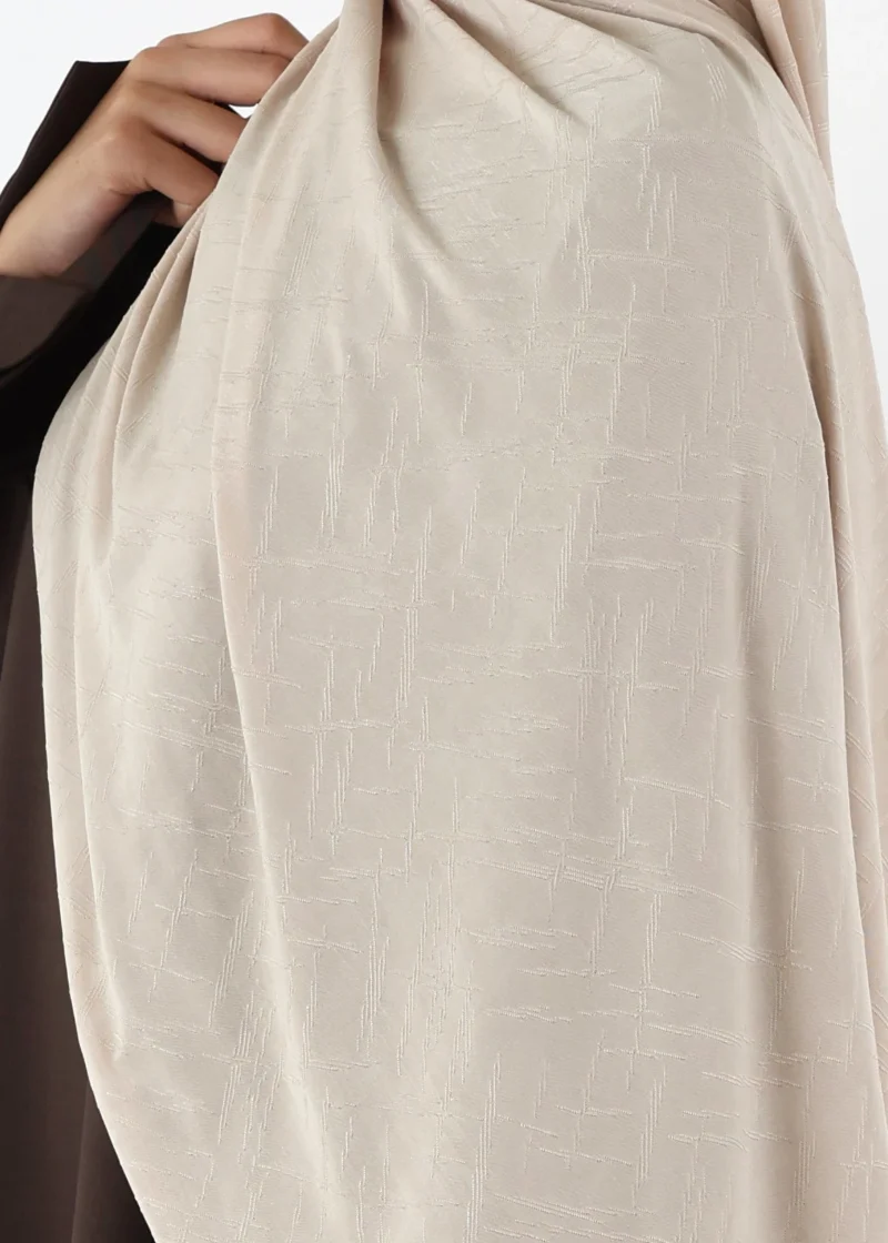 Nala Premium Jersey Hijab Cream - Image 4