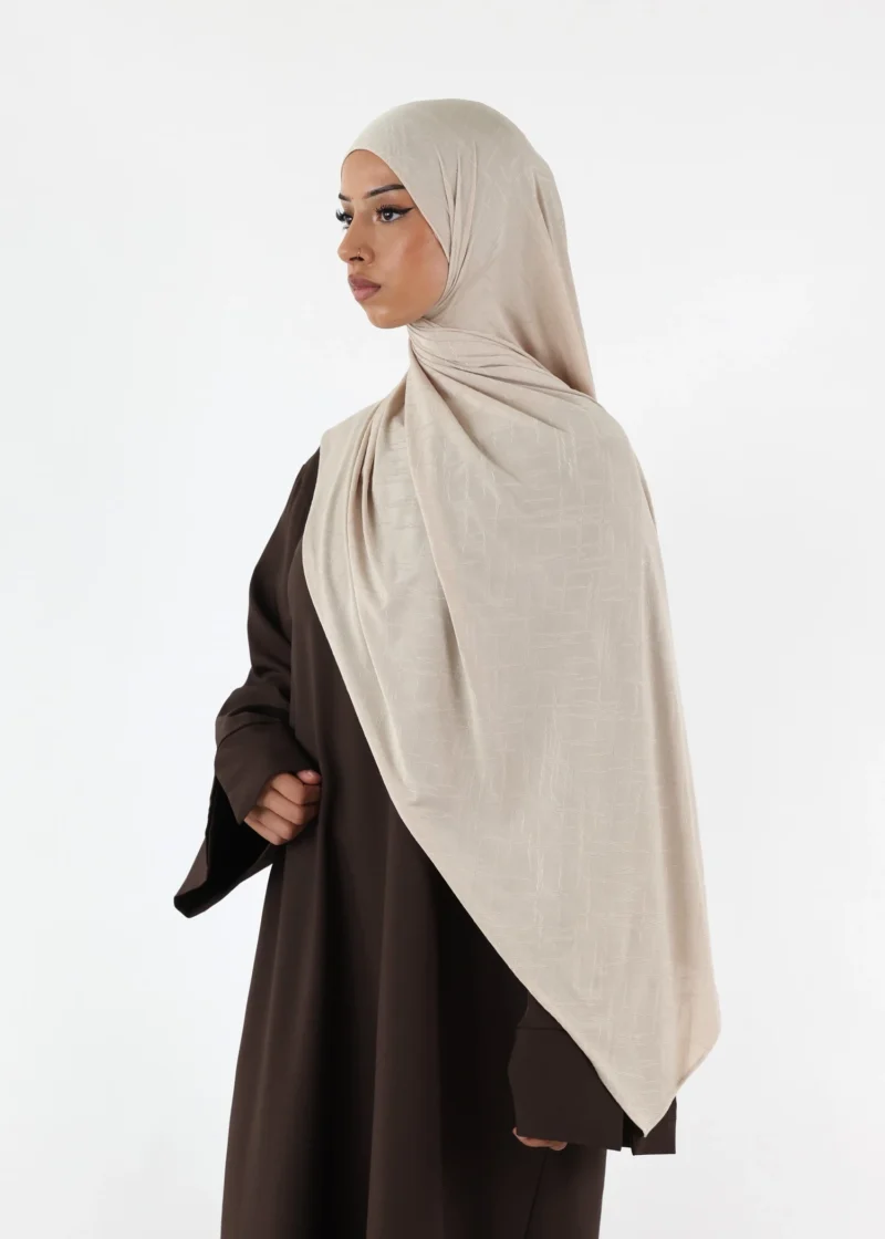 Alternative view of Nala Premium Jersey Hijab Cream