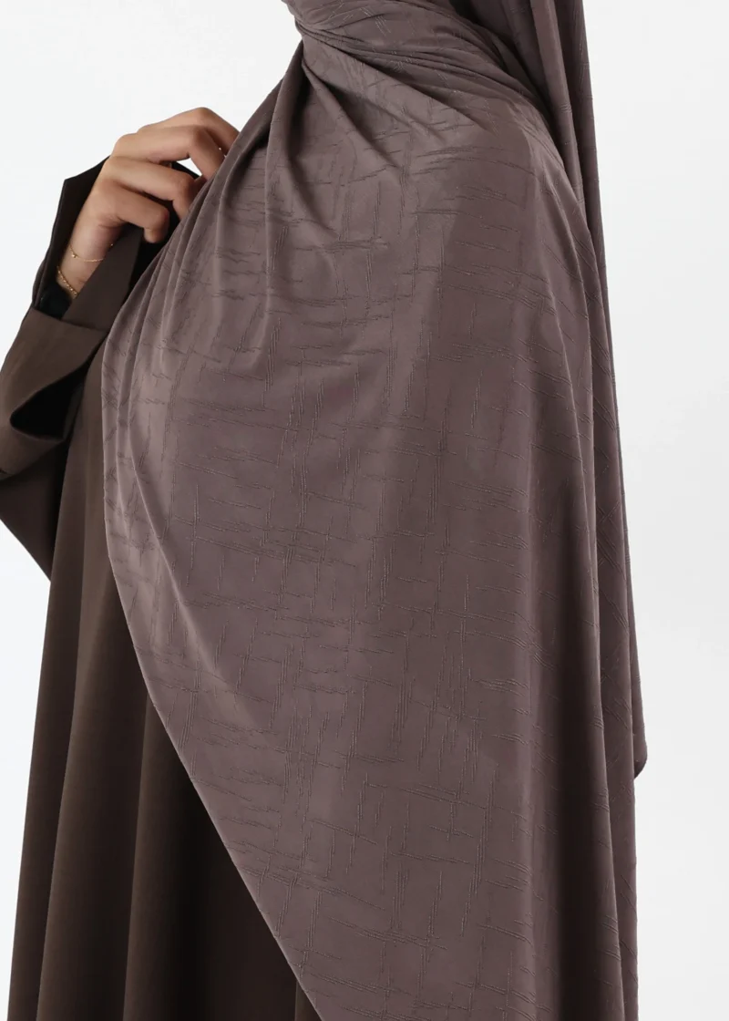 Nala Premium Jersey Hijab Dark Taupe - Image 4