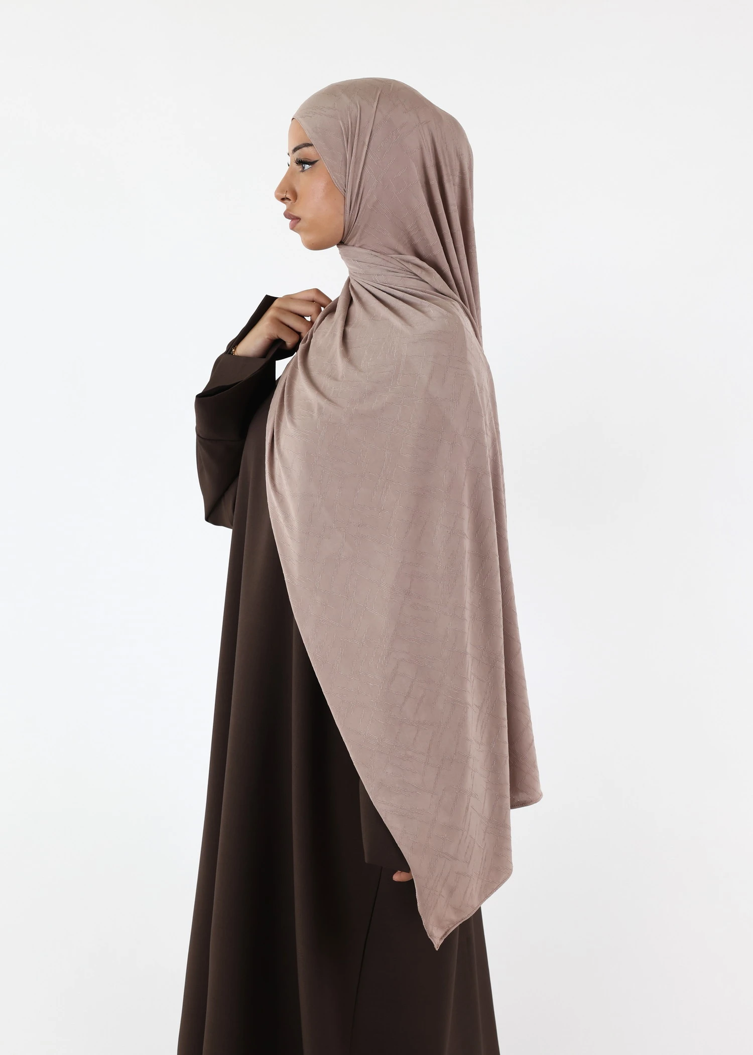 Nala Premium Jersey Hijab Light Taupe