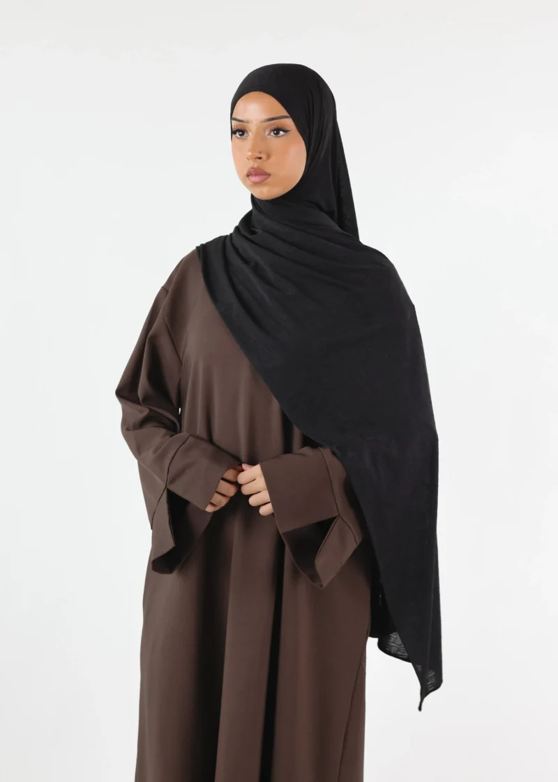 Safa Premium Jersey Hijab Black - Image 3