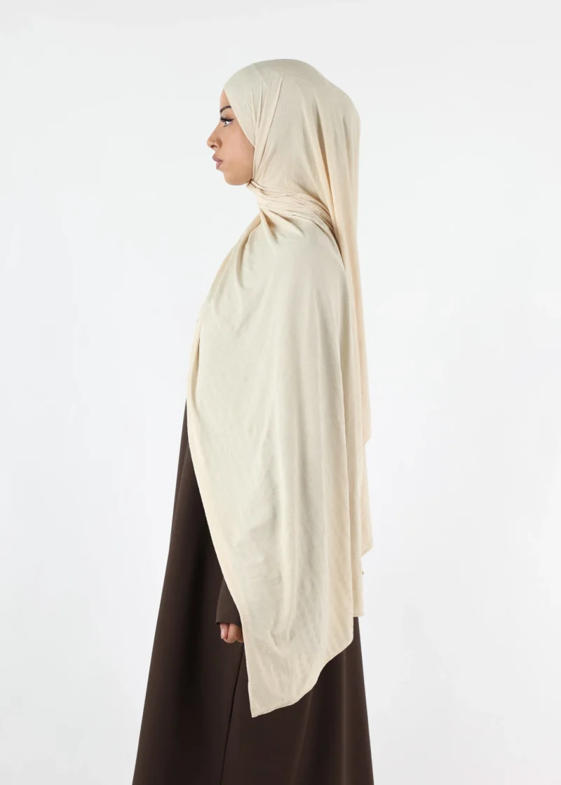 Alternative view of Safa Premium Jersey Hijab Cream