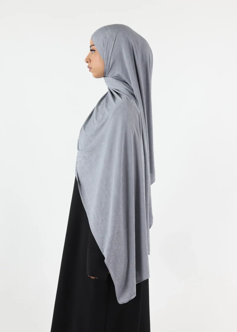 Safa Premium Jersey Hijab Grey - Image 3