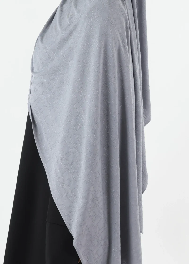 Safa Premium Jersey Hijab Grey - Image 4