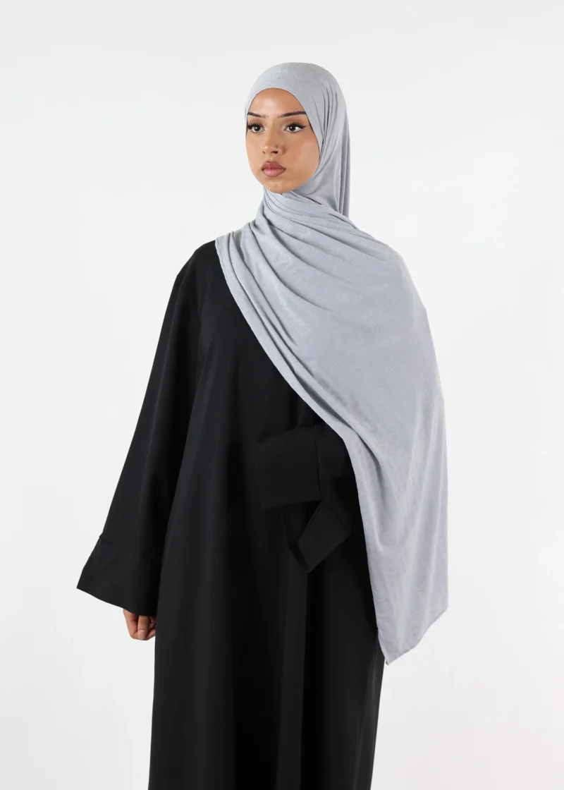 Alternative view of Safa Premium Jersey Hijab Light Grey