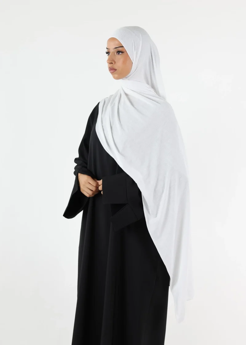 Safa Premium Jersey Hijab White - Image 4