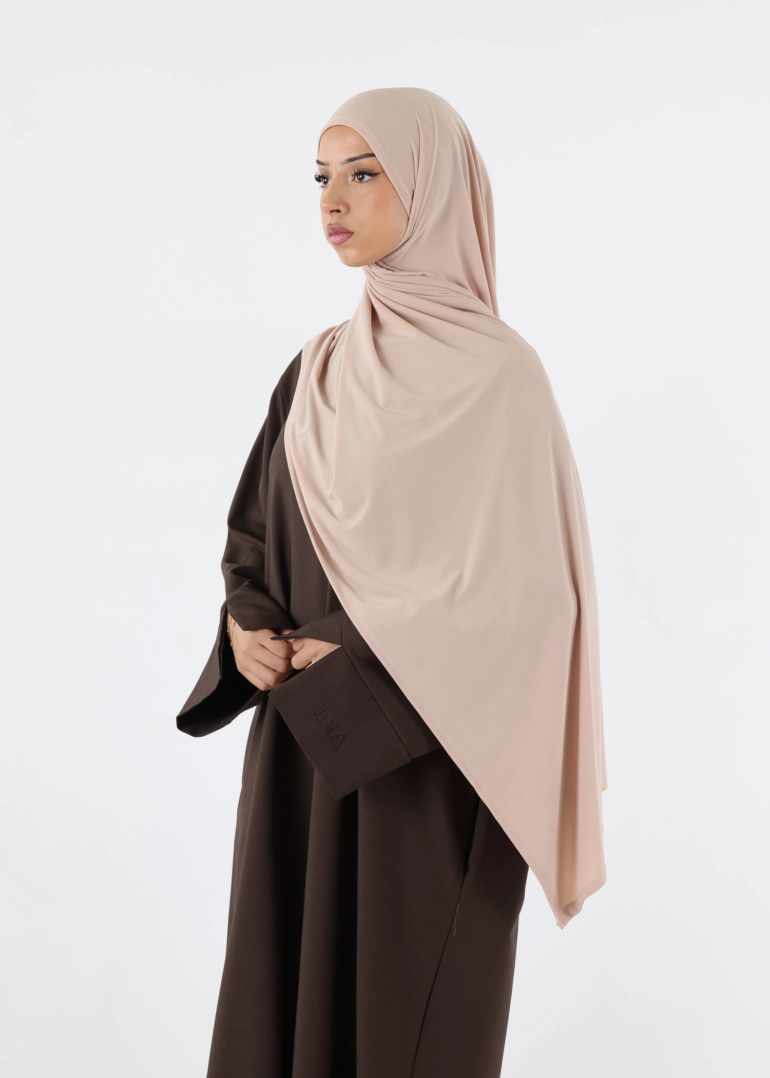 Premium Jersey Hijab Beige