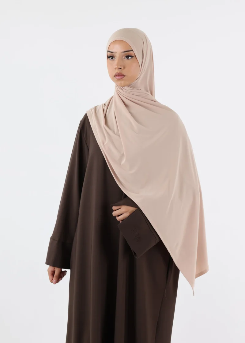 Premium Jersey Hijab Beige - Image 3