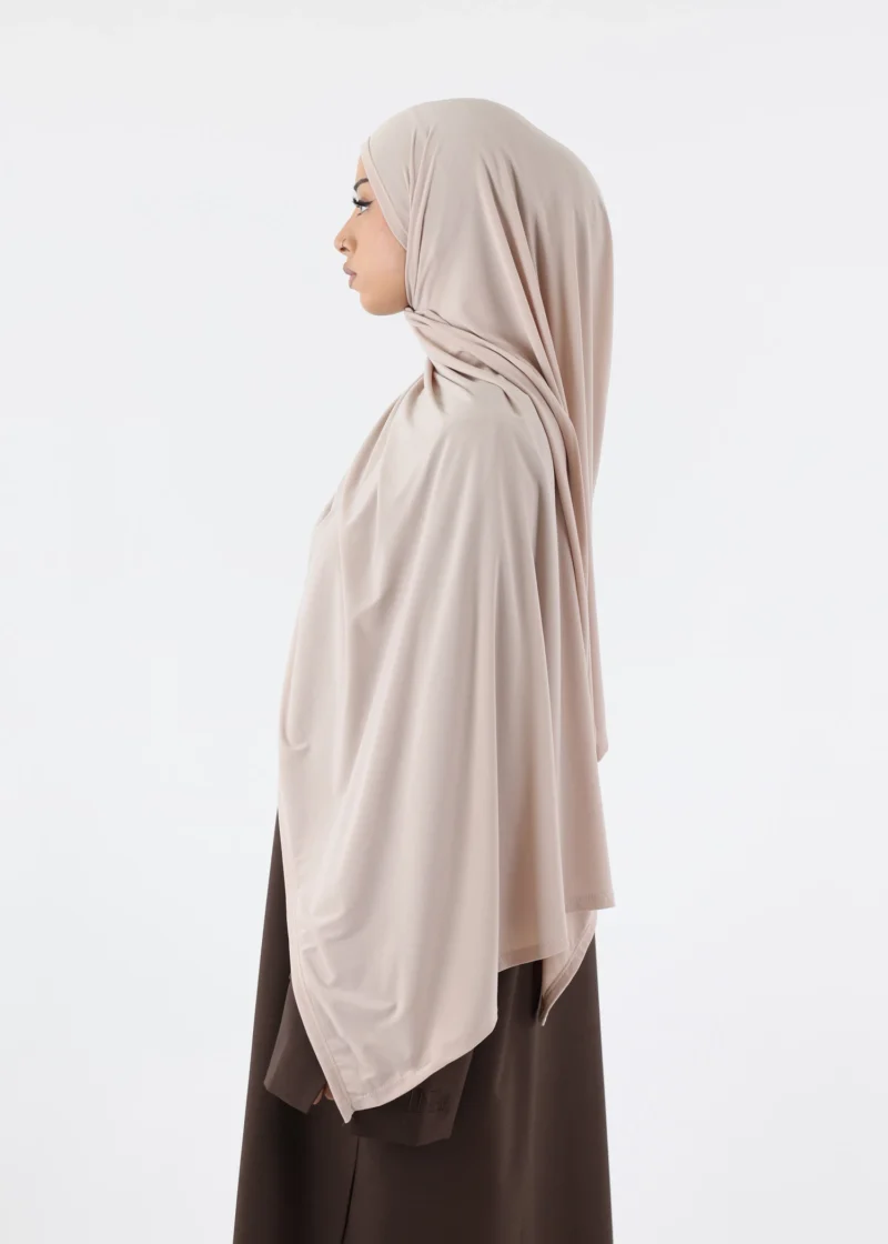Alternative view of Premium Jersey Hijab Tan