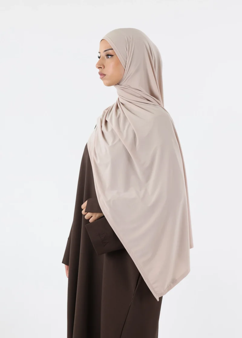 Premium Jersey Hijab Tan