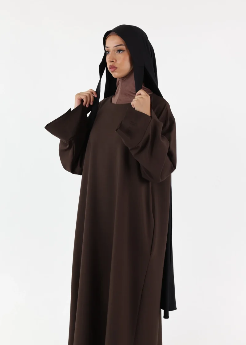 Premium Oval Instant Hijab Black - Image 3