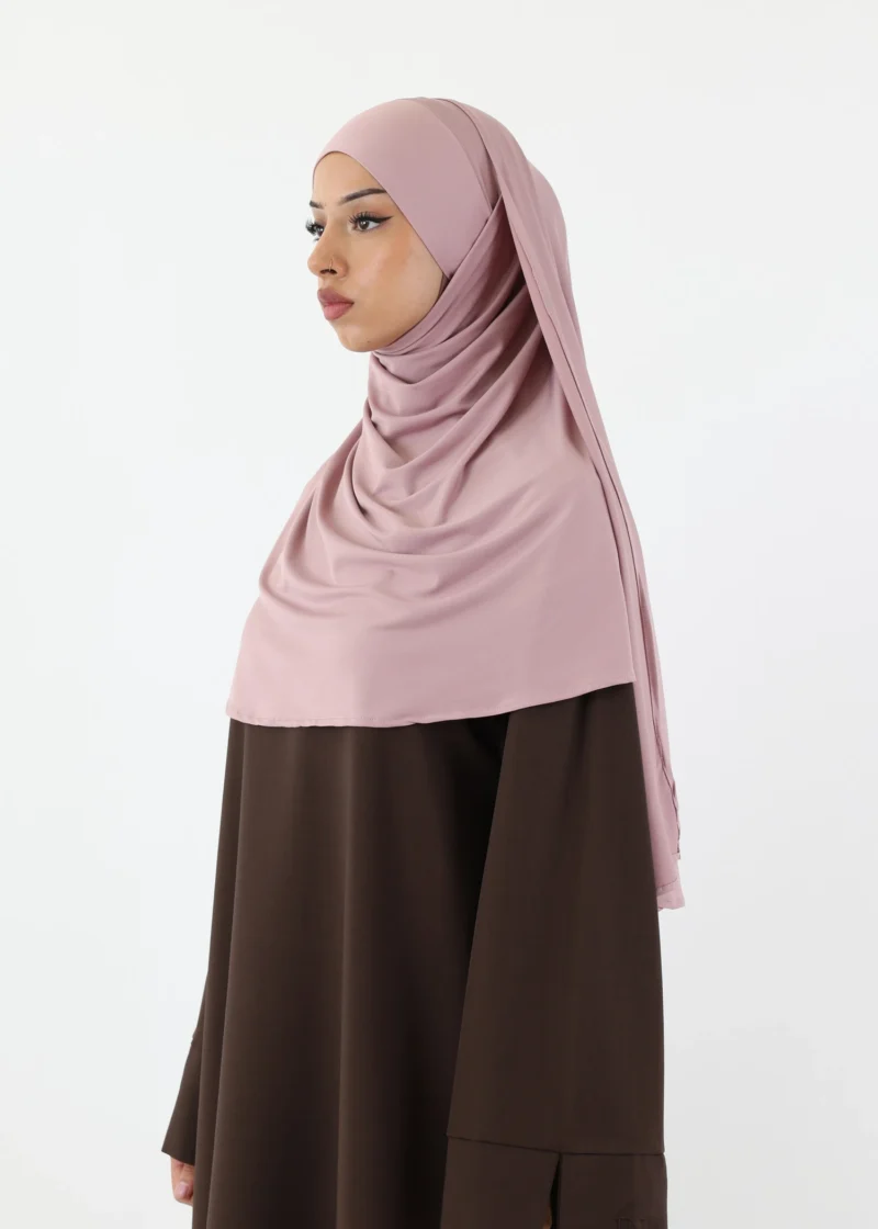 Alternative view of Premium Oval Instant Hijab Dusty Pink