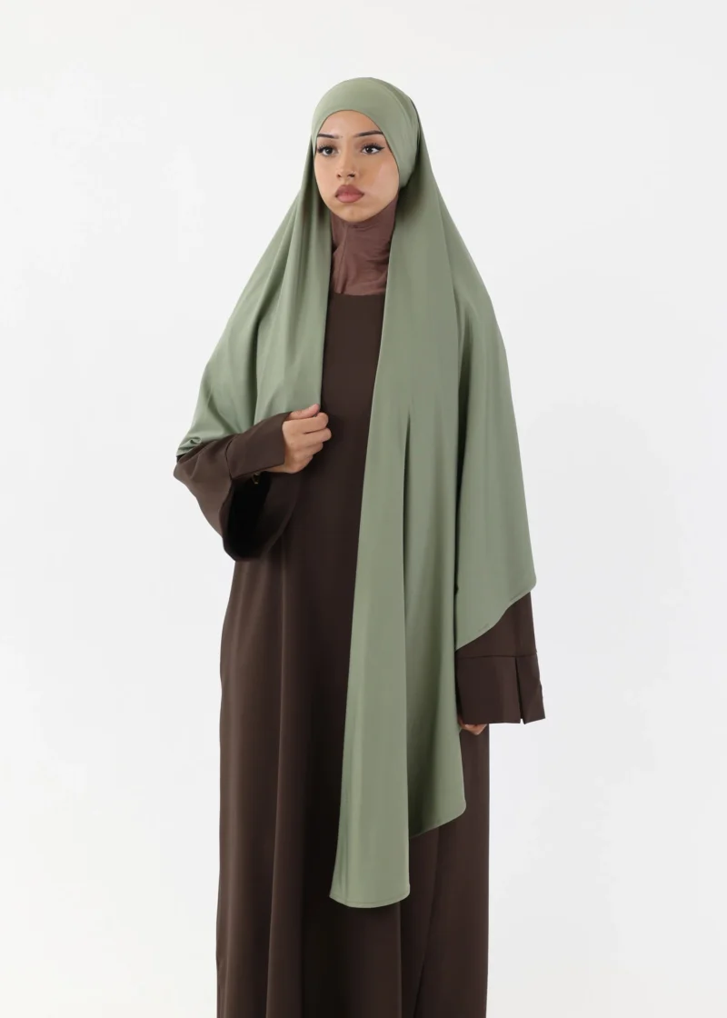 Alternative view of Premium Oval Instant Hijab Khaki