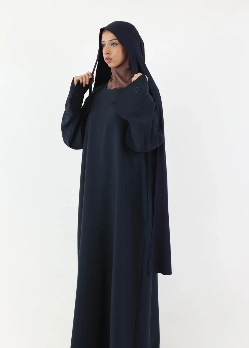 Premium Oval Instant Hijab Navy - Image 3