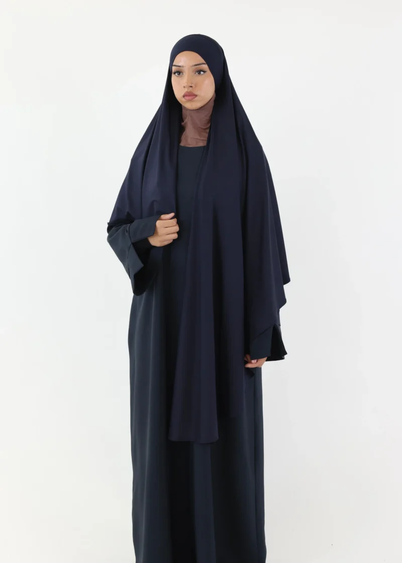 Alternative view of Premium Oval Instant Hijab Navy