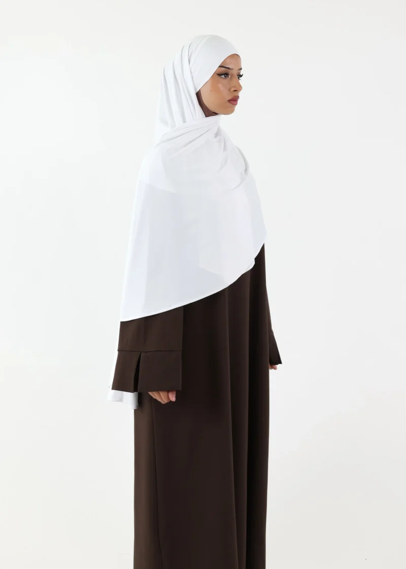 Alternative view of Premium Oval Instant Hijab White