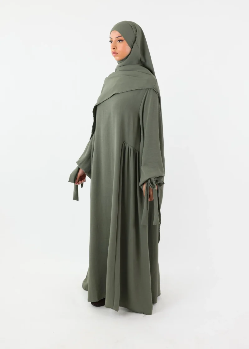 ABAYA and KHIMAR Set Ruqayya - Khaki - Image 5