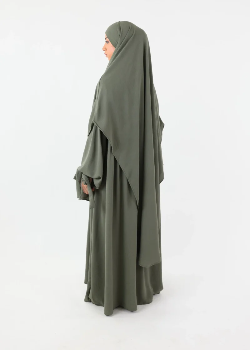ABAYA and KHIMAR Set Ruqayya - Khaki