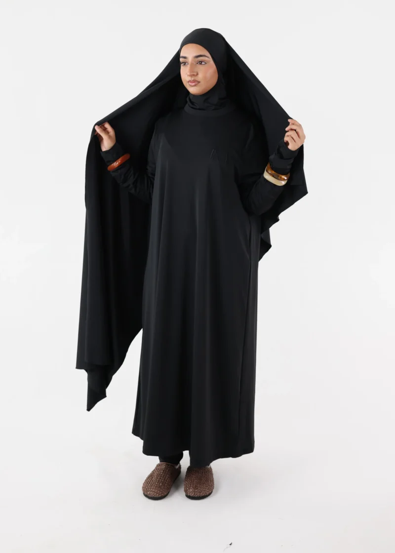 Alternative view of Burkini Ina 5 Pieces Set Muslim Swimsuit Black