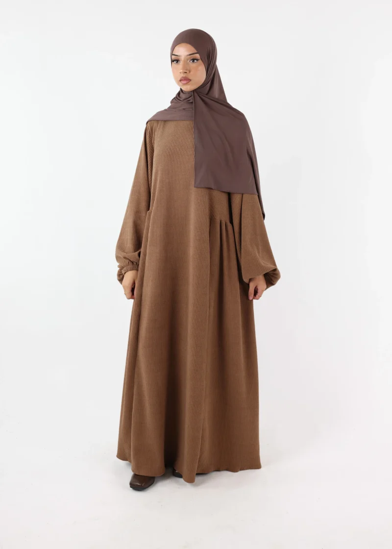 Alternative view of Winter Abaya Naziha - Camel