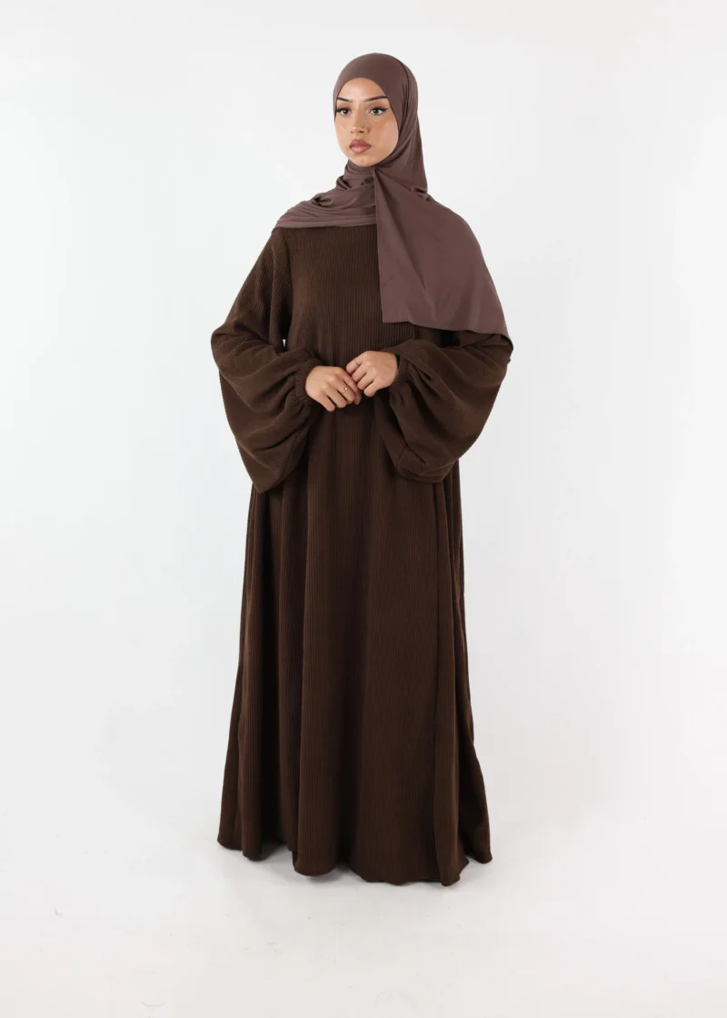 Alternative view of Winter Abaya Naziha Coffee