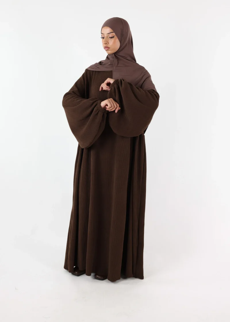Winter Abaya Naziha Coffee - Image 5